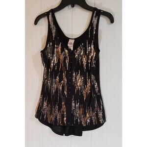 L.A. TEEZ size medium black tank top